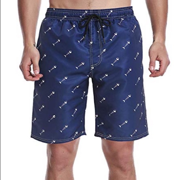 Men's  Flamingo Swim Trunks Quick Dry - Picture 6 of 6